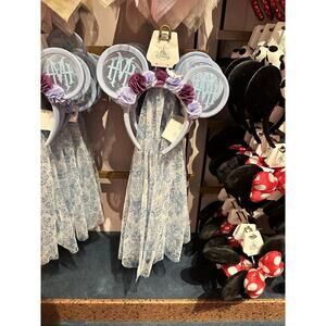 Disney Parks The Haunted Mansion Minnie Ears Headband Medusa Lace NEW 2025